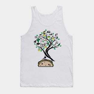 Taco Mexican Tacos Tree Of Life Yoga Celtic Viking Yggdrasil Tank Top